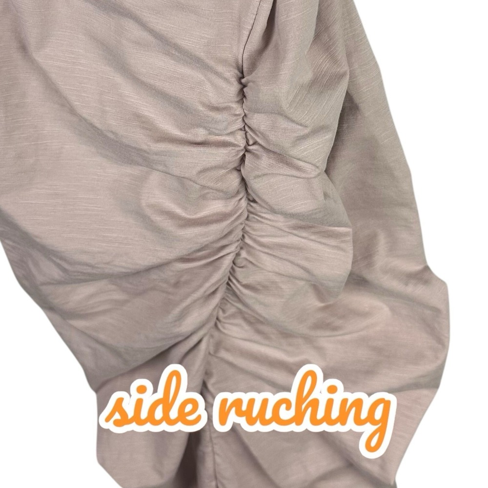 Bishop & Young Alba Midi Sierra Dress WMNS Med Ruching Bodycon Dusty Rose NWT - Picture 5 of 9